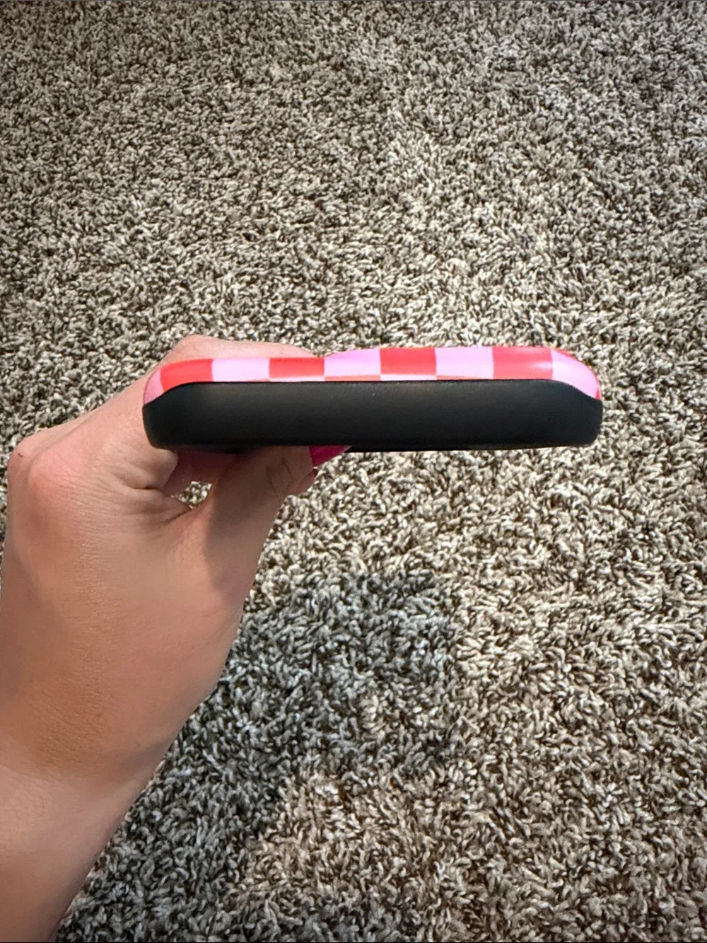 Casely Red & Pink Checkerboard Protective Phone Case